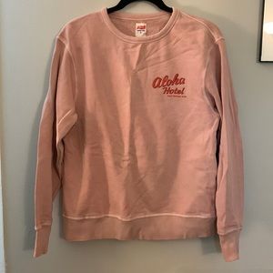 Tsptr pink aloha crew neck sweater